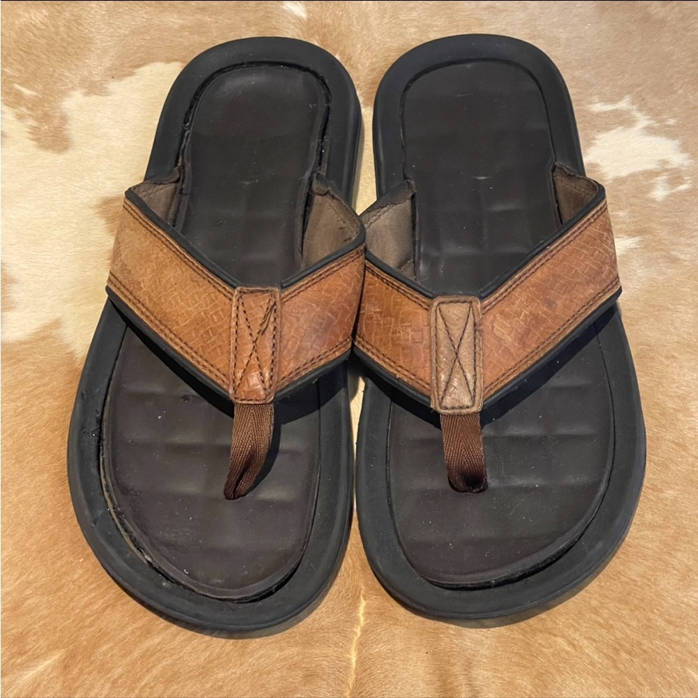 KENNETH COLE LEATHER IZZO SANDALS 11
